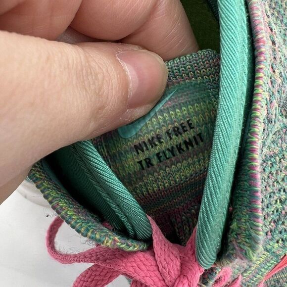 Nike Free 5.0 TR Flyknit Women's Running Shoe 8 Multicolor Green 718785-305 - Picture 6 of 6